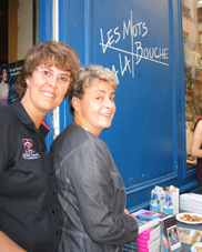 Veronique Breger et Axelle Mallet a la librairie Les Mots a la Bouche